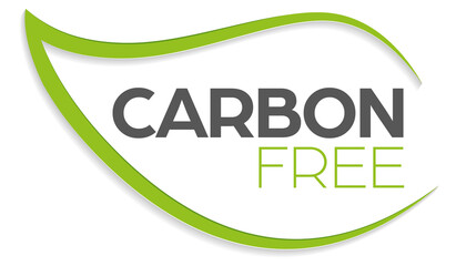 Logo zero emission carbon free