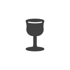 Vodka glass vector icon