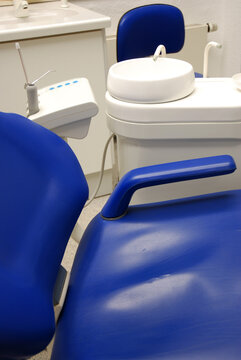 Dentist chair in a treatment room