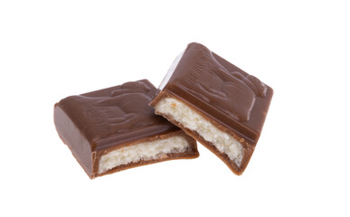 chocolate bar isolated