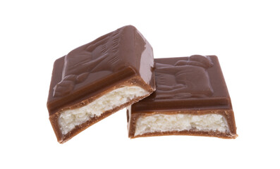 chocolate bar isolated
