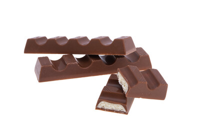 chocolate bar isolated