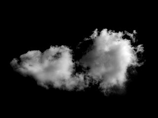 Fototapeta na wymiar white clouds on black background