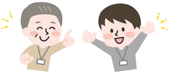 私服の男性スタッフ