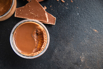 chocolate dessert healthy meal food snack on the table copy space food background rustic top view