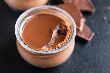 chocolate dessert healthy meal food snack on the table copy space food background rustic top view