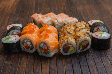 Japanese sushi fastfood- asian traditional snack