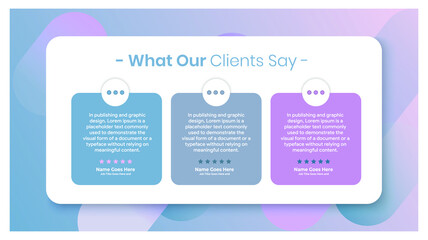 Creative Testimonial banner, Quote , Infographic, Banner Template Editable Vector Illustration