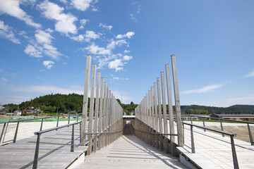 Obraz premium 《宮城県》南三陸さんさん商店街の中橋（なかはし）