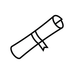 diploma outline icon