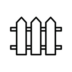 fence outline icon