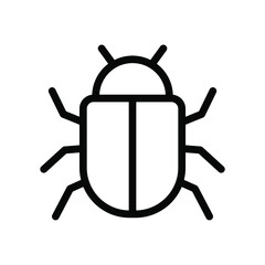 bug outline icon
