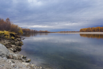 Mountain river in the northern part of the Trans-Baikal Territory