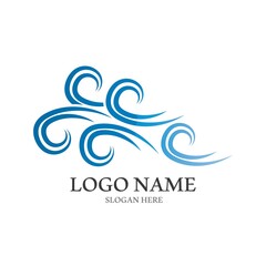 Obraz premium Wind icon vector illustration design