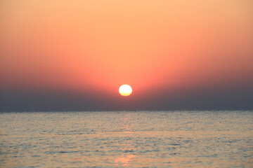 tropical ocean sunset or sun rise background