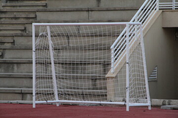 Socketed Football Goal with net 