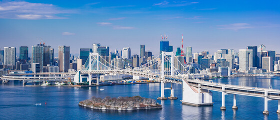 Obraz premium 東京 湾岸エリア ワイド