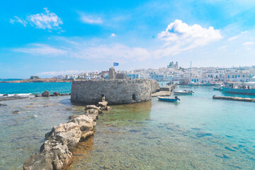 Old fortress in Naoussa, Paros island