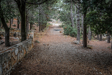 Deir El Qamar village beautiful green landscape and old architecture in mount Lebanon Middle east