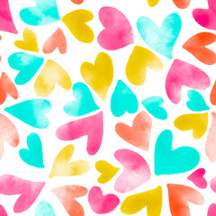 seamless background with hearts