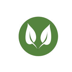 leaf logo icon vector design template