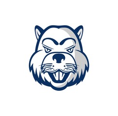 Beaver head design illustration vector eps format , suitable for your design needs, logo, illustration, animation, etc.