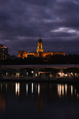 Naklejka premium Malaga cathedral long exposure