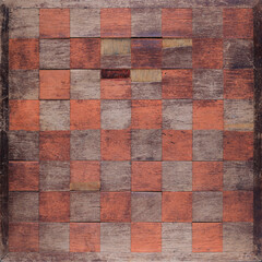 background old wooden chess board