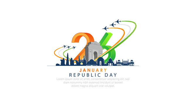 26 January- Happy Republic Day of India celebration.