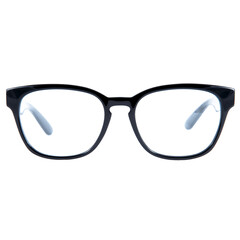 Fototapeta premium frames of glasses in blue on a white background. Eyeglasses in blue frames.