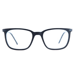 Fototapeta premium frames of glasses in blue on a white background. Eyeglasses in blue frames.