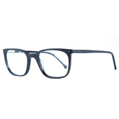 frames of glasses in blue on a white background. Eyeglasses in blue frames.