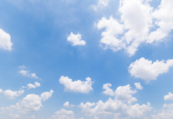 Panoramic view of clear blue sky and clouds, clouds with background.