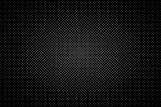Black and grey halftone dots wallpaper. Vector background.