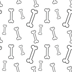 seamless pattern of bone. can be used for wallpaper, wrapping paper, background, cover, fabric, print, apparel