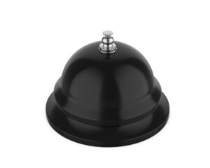 Blank Manual Push and Press Stainless Steel Call Bell for Table  Desk Home Office Silver, 3d render illustration.