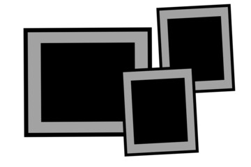 Photo frames background,group of photo frames,empty photo frame background