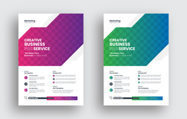 Obraz premium Corporate Flyer Template, Business Flyer Design, Business Brochure Template Design