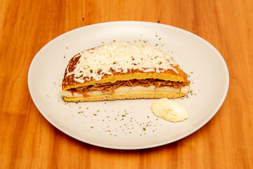 Cachapa is a typical corn-based dish from several Latin American countries such as Colombia, Costa Rica, Ecuador, Mexico and Venezuela.