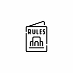 Company rule Obey Outline Icon, Logo, and illustration