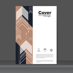 Cover Design with Business Growth Concept Background