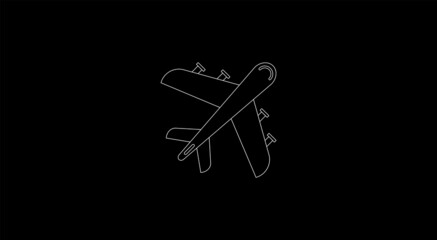 Plane emoji airplane icon illustration isolated vector logo sign design