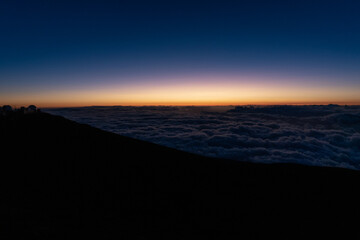 Maui Sunset over the clouds