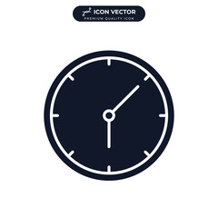 time icon symbol template for graphic and web design collection logo vector illustration