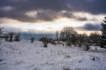 Rhön, Schneesturm, Schneegestöber, Winter, Wind, Schnee, Sturm, Landschaft, Wolken, Wetter