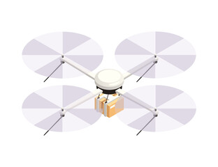 Quadrocopter Isometric Icon