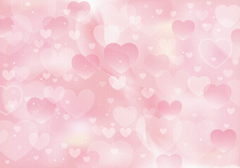 やさしいパステルトーンのピンクハート