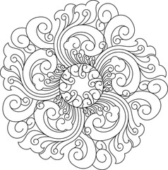 Thai art, vector pattern. vector pattern, oriental designs
