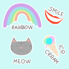 set of stickers