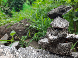 stones in the garden